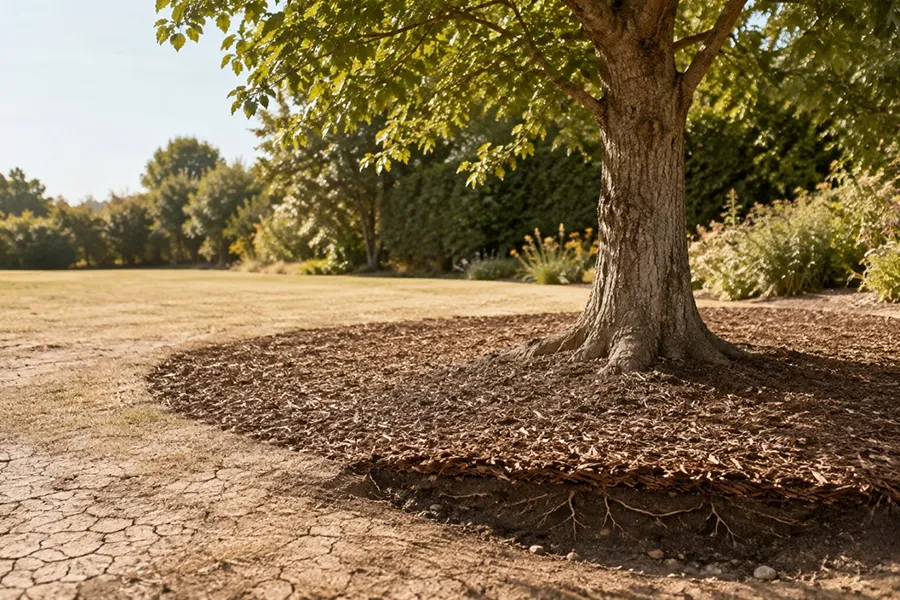 Tree in hot weather